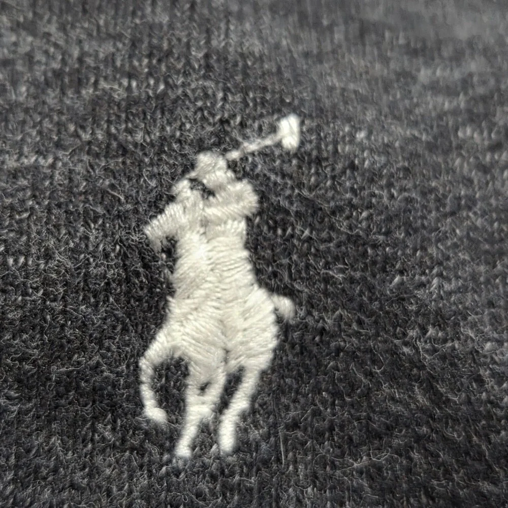 Polo Ralph Lauren 1/4 Zip Pullover Mens 4XB Dark Gray Sweater Long Sleeve Cotton